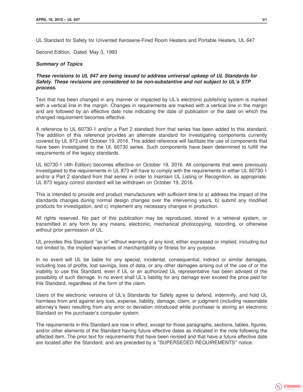 UL 647 PDF UL 647 PDF